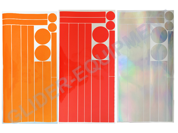 Anti Collision markerings-stickervel Holografisch / spiegel [6030S]